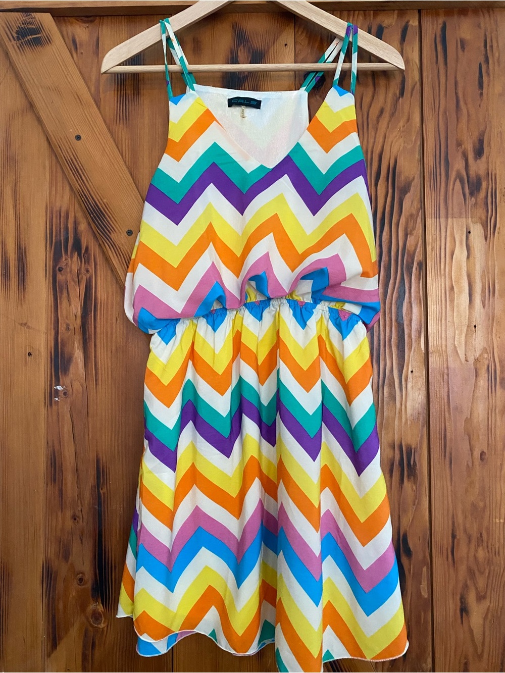 Cals Multicolor Chevron Summer Sundress